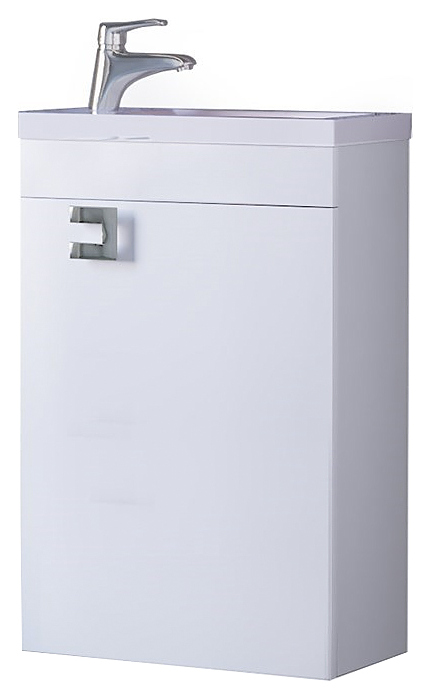 Тумба подвесная с раковиной Raval Kub 40 белая, керамика