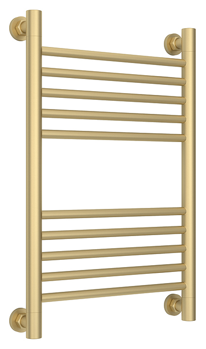 Полотенцесушитель водяной Сунержа Богема+ 60x40 см с прямой перемычкой, матовая шампань