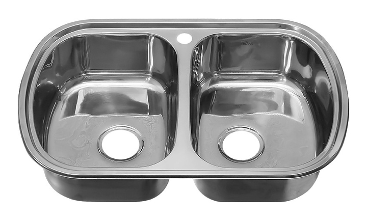 Кухонная мойка двойная MELANA 7749S 229 t *7 0,8/180