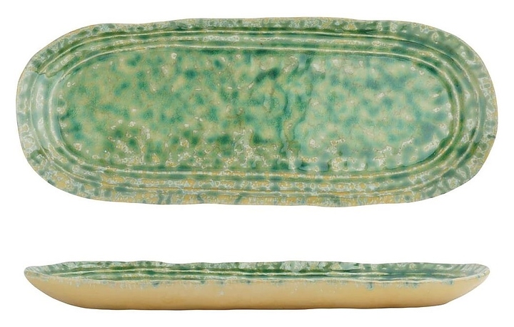 Блюдо для подачи P.L. Proff Cuisine Green Frutti di Mare P.L. [1] QB23152004 32,5х13 см