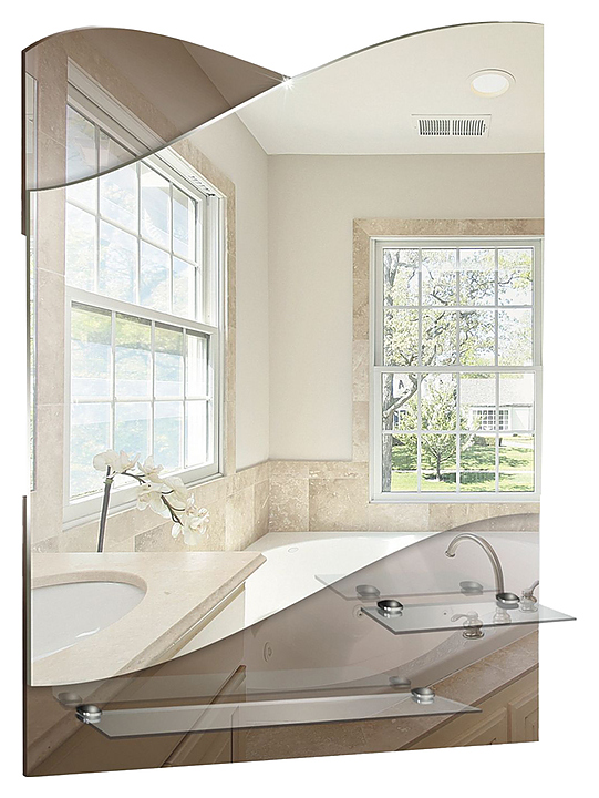 Зеркало Mixline Версаль 49,5х69 см с 2 полками