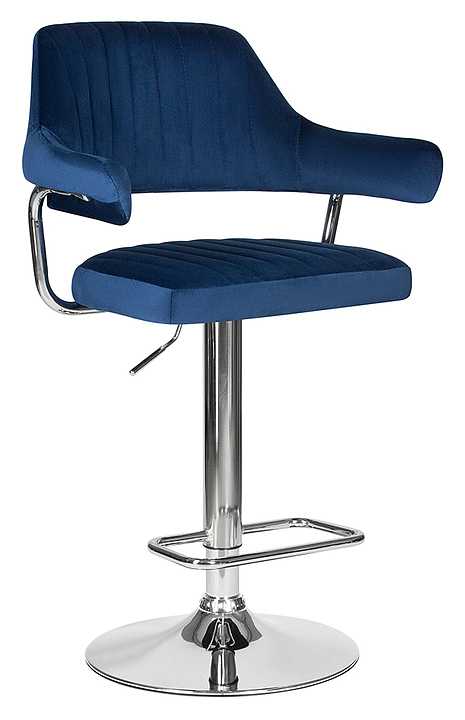 Стул барный DOBRIN 5019-LM-N CHARLY (синий велюр) 2 шт.