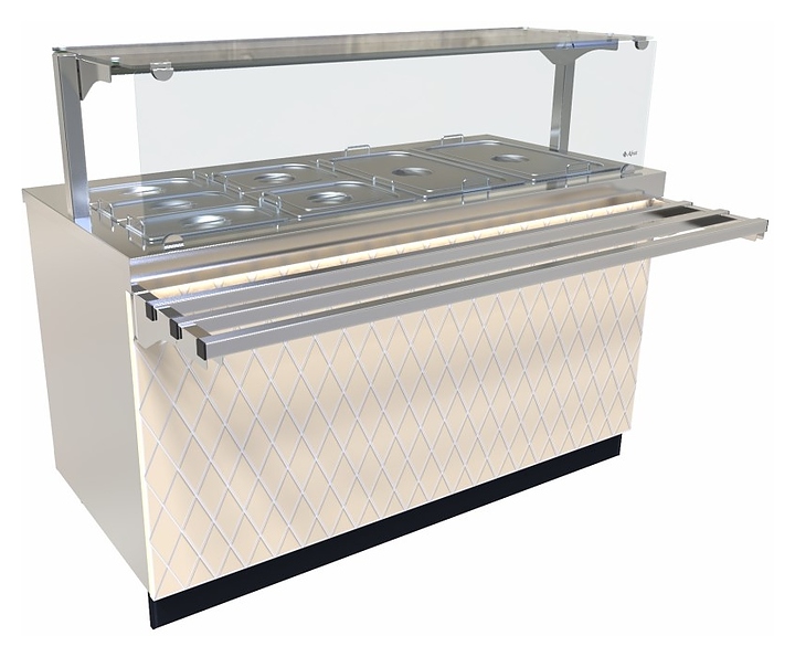 Прилавок-мармит Abat ЭМК-70Е-01 для вторых блюд ромб