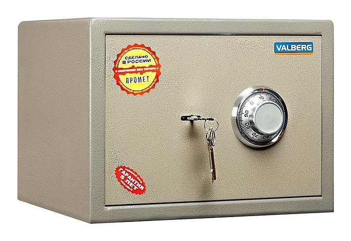 Сейф Valberg ASM-25 CL, 19 л, светло-коричневый