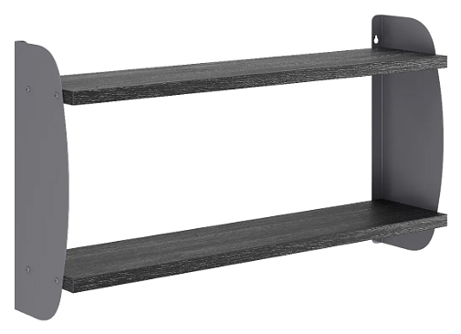 Полка КОБОР S2-80/20 graphite/wood