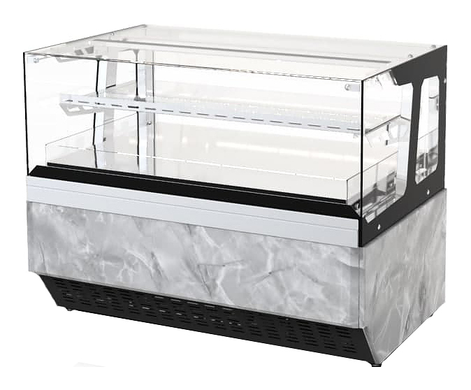 Витрина кондитерская ЧЗТО Celestium барная ювелирная с полкой XL 1430