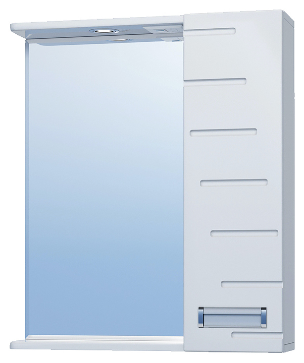 Зеркало VIGO Diana 60 60х70 см, с подсветкой, правое, белый