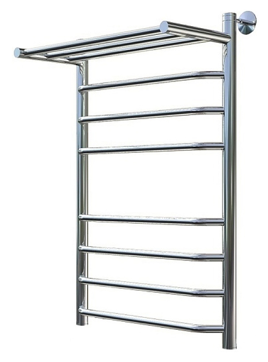 Полотенцесушитель водяной с полочкой Тругор Браво НК 2 П 80х50 см (без углов), хром