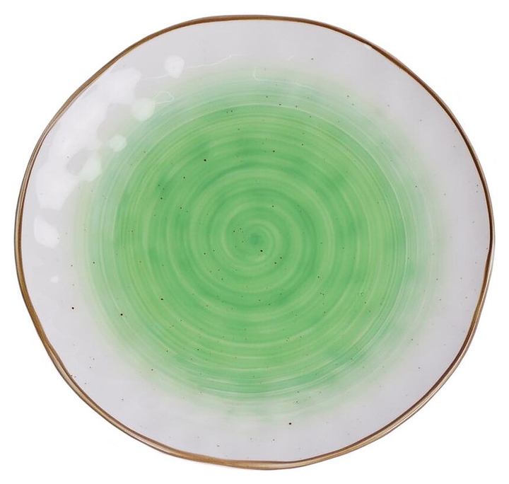 Тарелка P.L. Proff Cuisine The Sun Eco 81229826 190х190 мм, зеленая