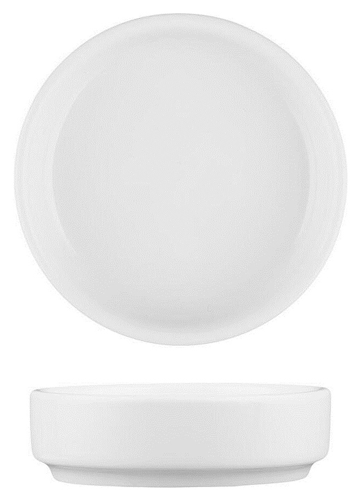 Соусник P.L. Proff Cuisine F2154 40 мл d=7,1 см h=2 см (фарфор) белый