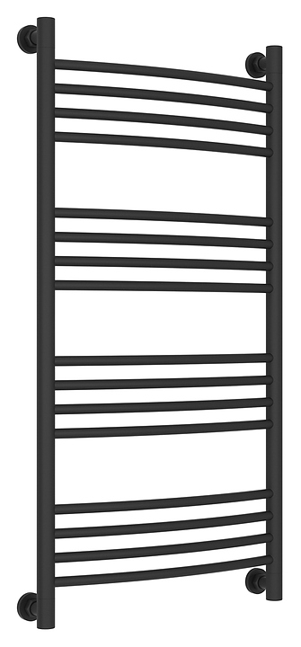 Полотенцесушитель водяной Сунержа Богема+ 100x50 см с выгнутой перемычкой, темный титан муар
