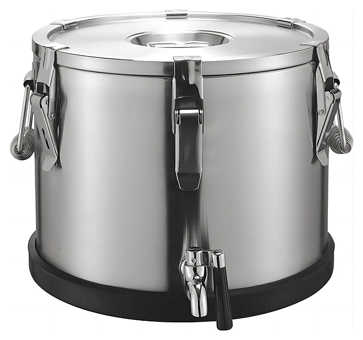 Термос профессиональный Restopit рп978 15 л (нерж. сталь) с краном и резиновой подставкой