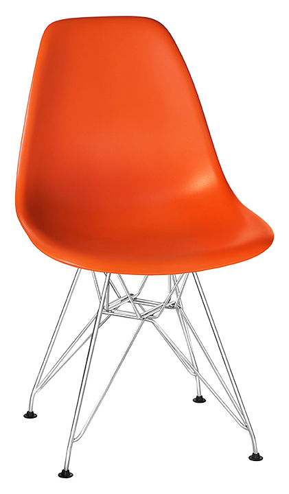 Стул обеденный DOBRIN 638APP-LMZL DSR (оранжевый, хром)