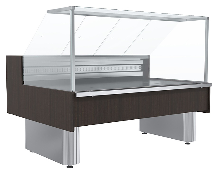 Витрина морозильная Carboma Bavaria 2 GC110 SL 1,25-1-1 (ВХСн-1,25 Bavaria 2 GC110) (статика, выносной агрегат, без боковин)