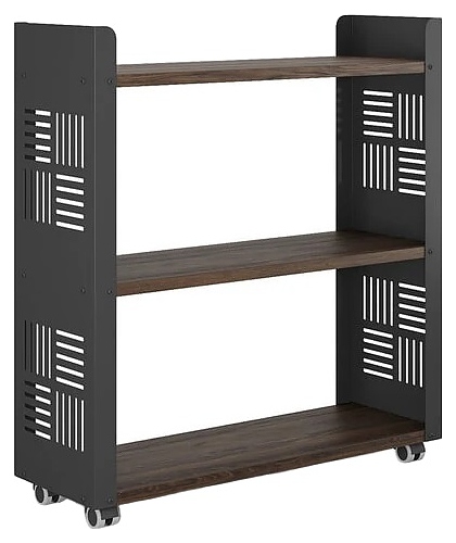 Стеллаж мобильный КОБОР SM3-90/30 black/charlston