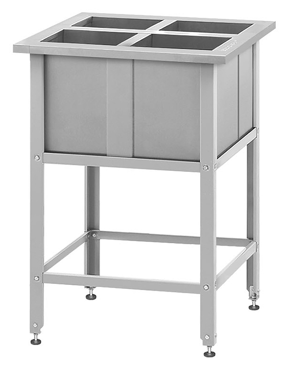 Ванна моечная для яиц Mecon Norma Inox ВМСн 700х700х860 мм ножка угловая