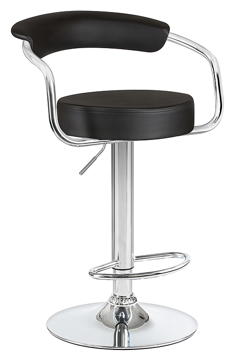 Стул барный DOBRIN 5013-LM-N MARTA (черный, хром) 2 шт.