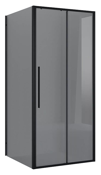 Уголок душевой Niagara Nova NG-85-12TB-TB100-34 120х100х195 см, профиль черный матовый