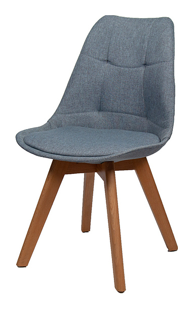 Стул BentWood Eames W ткань синий