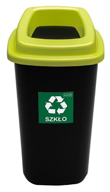 Контейнер для мусора PLAFOR Sort Bin 90 л черный, зеленый