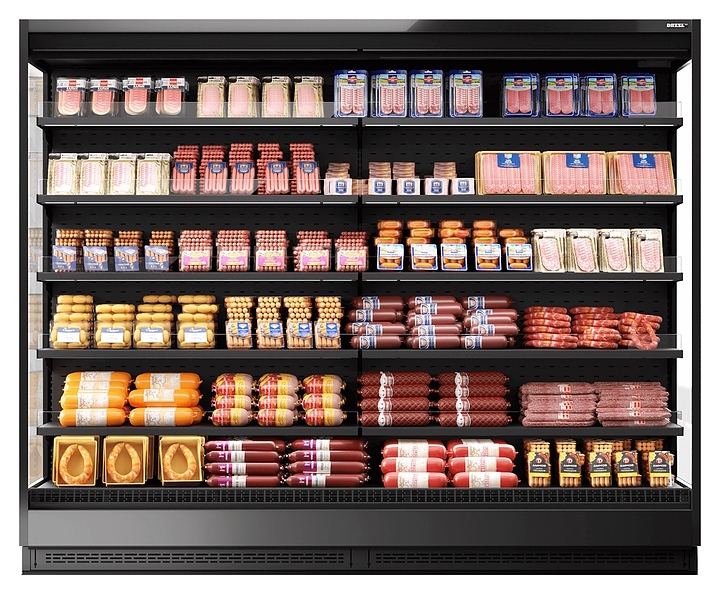 Горка холодильная Dazzl Vega 080 H210 торцевая, RAL9005