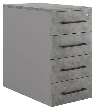 Тумба приставная КОБОР TS4-40/80 aluminum/chicago