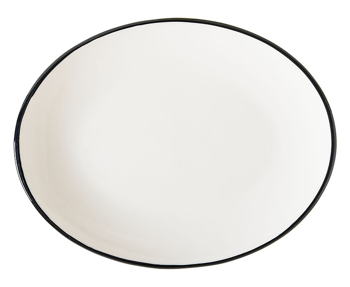 Блюдо для подачи Bonna Линеа Черный Мув 77997 200х160 мм