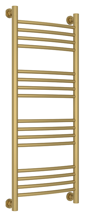 Полотенцесушитель водяной Сунержа Богема+ 100x40 см с выгнутой перемычкой, матовое золото