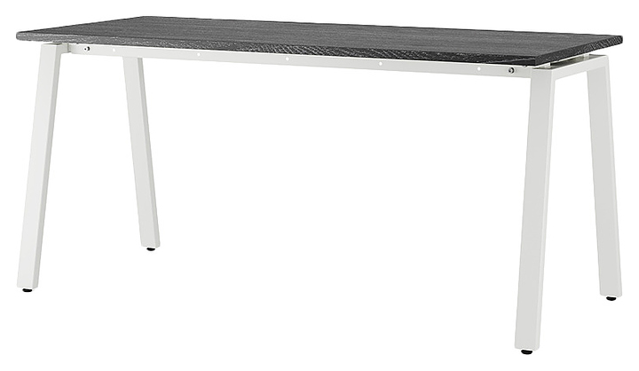 Стол офисный КОБОР A-140/80 white/glazed