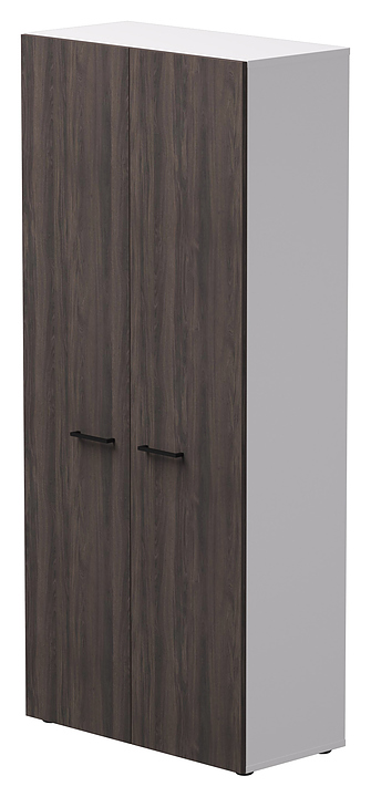 Шкаф для документов Everprof EVO закрытый, белый, дуб Пасадена