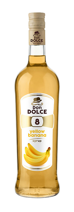 Сироп Don Dolce 75240 Желтый банан 1 л (бутылка стекло)