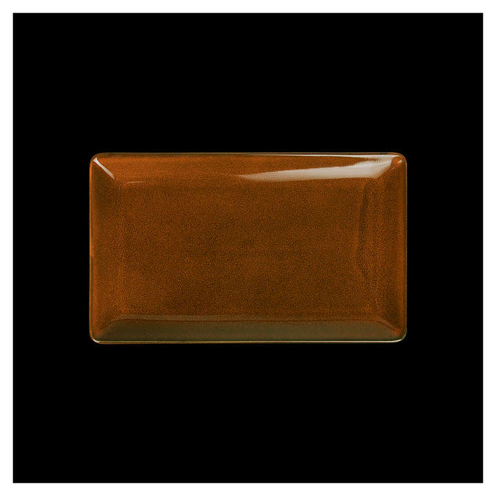 Блюдо сервировочное Corone Cocorita XSY2142 28х16,6х2,4 см (фарфор) прямоугольное оранжевое