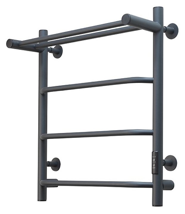 Полотенцесушитель электрический с полочкой Тругор Пэк сп 6 П 60х50 см, графит