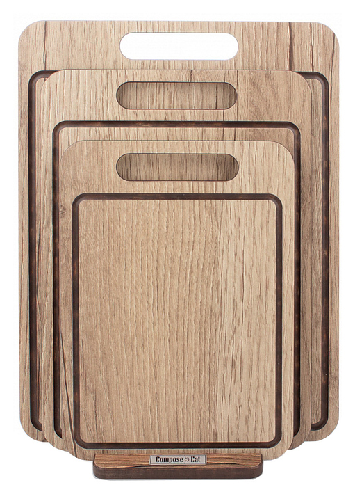 Набор разделочных досок ComposeEat Everyday NRD32094ОА4 3 шт, дуб натуральный