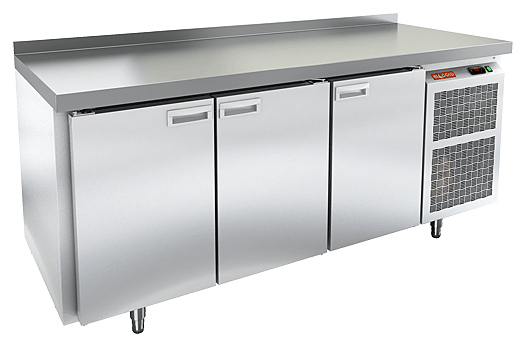Стол холодильный HICOLD GN 111/TN W с бортом