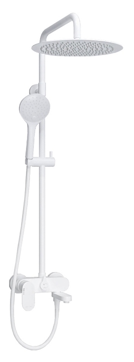 Душевая система со смесителем Wasserkraft A185.161.155.WM белый soft-touch