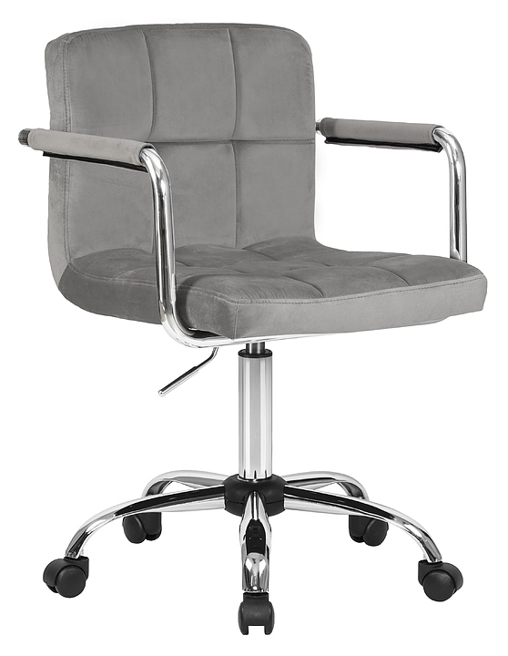 Кресло офисное для персонала DOBRIN 9400-LM TERRY (серый велюр)