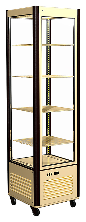 Витрина кондитерская Carboma D4 VM 400-1 (R400C, бежево-коричневый)