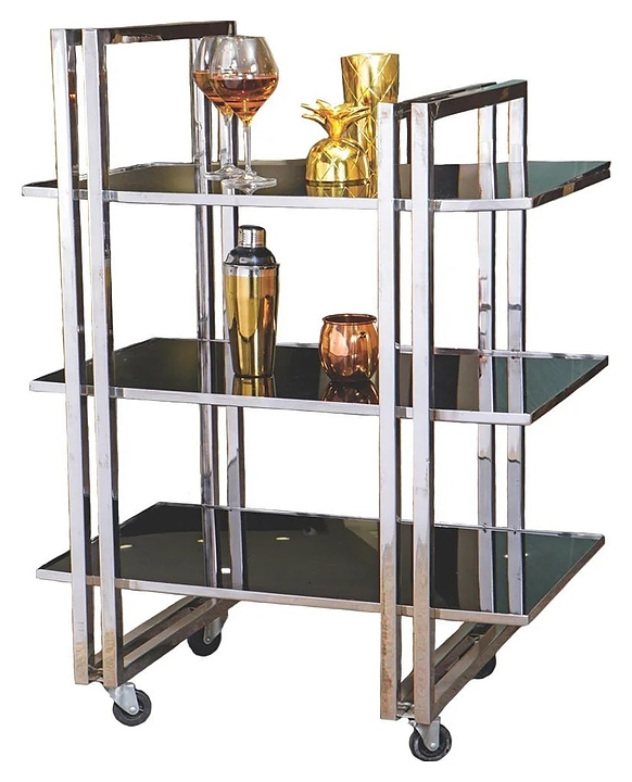 Тележка сервировочная P.L. Proff Cuisine PBT 65210 AC Hotelware 78х45х107 см (нерж. сталь)