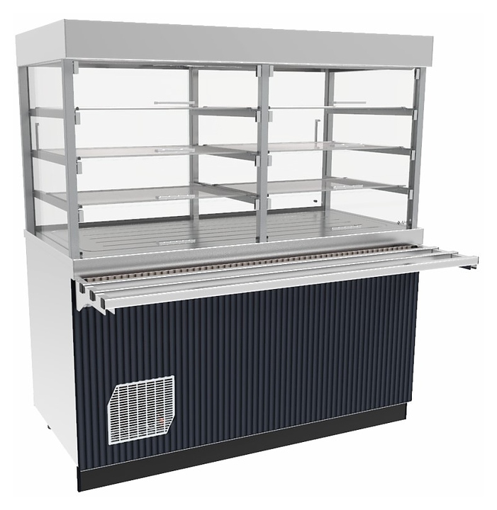 Прилавок-витрина холодильный Abat Сэйла ПВВ(Н)-70Е-С-03-НШ волна