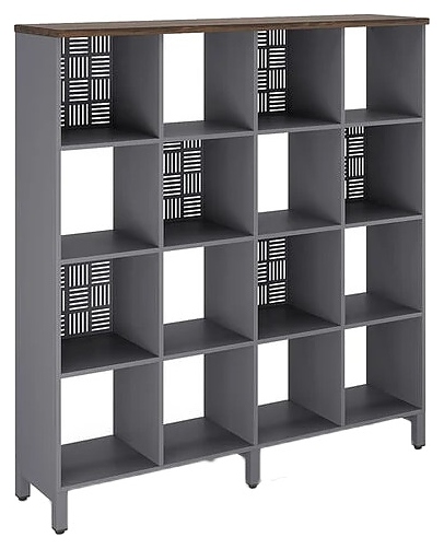 Стеллажная система КОБОР SQ-4X4 graphite/charlston