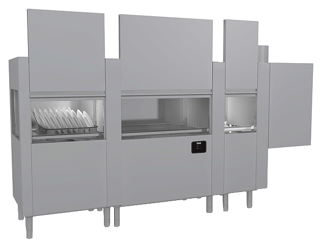 Машина посудомоечная конвейерная Krupps Evolution EVO421 ESX, дозатор моющего и ополаскивающего средств, дополнительный тэн бойлера 9,5 кВт