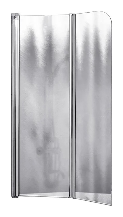 Шторка на ванну Vincea VSB-12114CH-L 114х140 см, стекло шиншилла, левая, хром