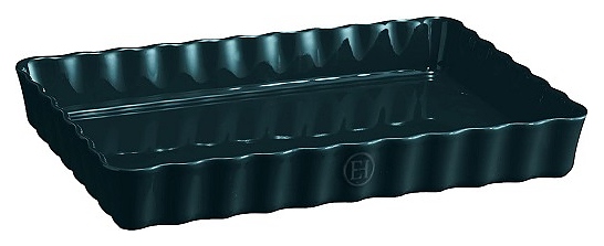 Форма для запекания Emile Henry 736038 1,9 л 34х24 см h=4,5 см прямоугольная (керамика) синяя