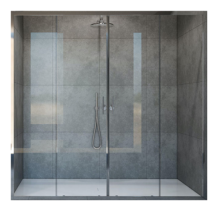 Дверь душевая Vincea Garda VDS-1G2170CL 170х190 см с прозрачным стеклом, раздвижная, хром