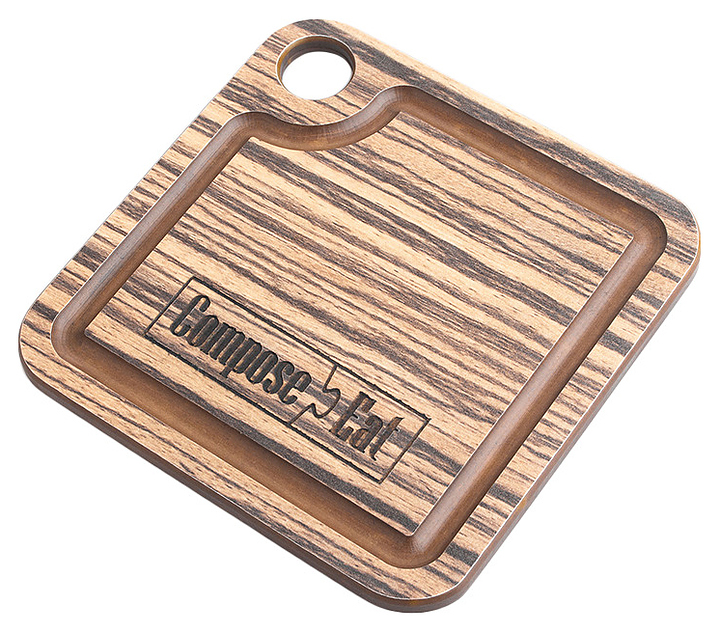 Подставка под кружку ComposeEat PGS1050654KL6 10х10х6 см зебрано натуральный