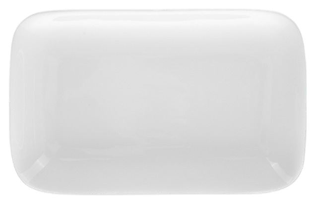 Блюдо прямоугольное Chan Wave Quadro ivory LQ-Q337 138x90х15 мм