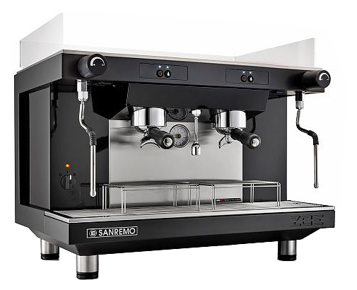 Кофемашина Sanremo Zoe SAP Tall 2 гр. высокие группы, черная