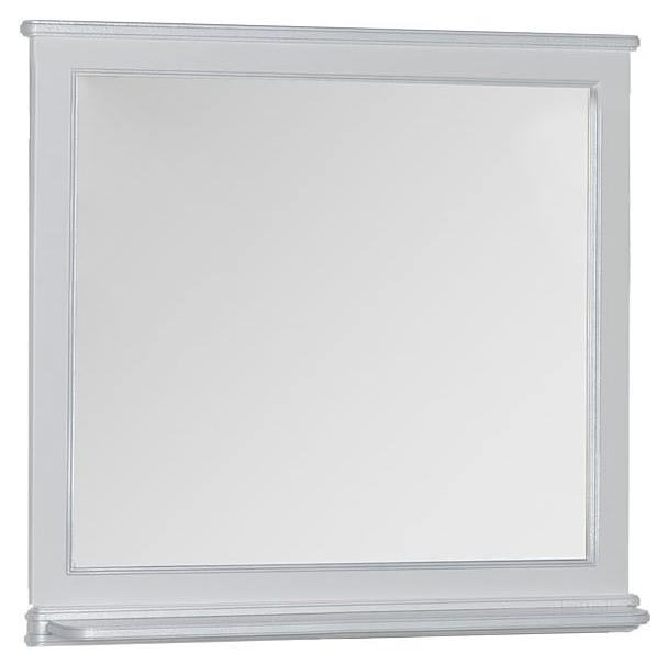 Зеркало Aquanet Валенса 110 белое краколет/серебро