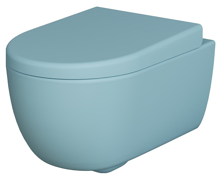 Унитаз подвесной Ambassador Abner 103T20801R голубой матовый